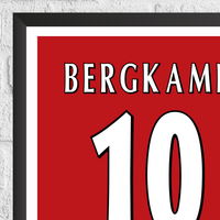 Dennis Bergkamp Legend Stats Print