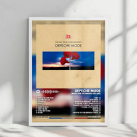Depeche Mode "Music for the Masses" Album Cover Poster - with Complete Tracklist