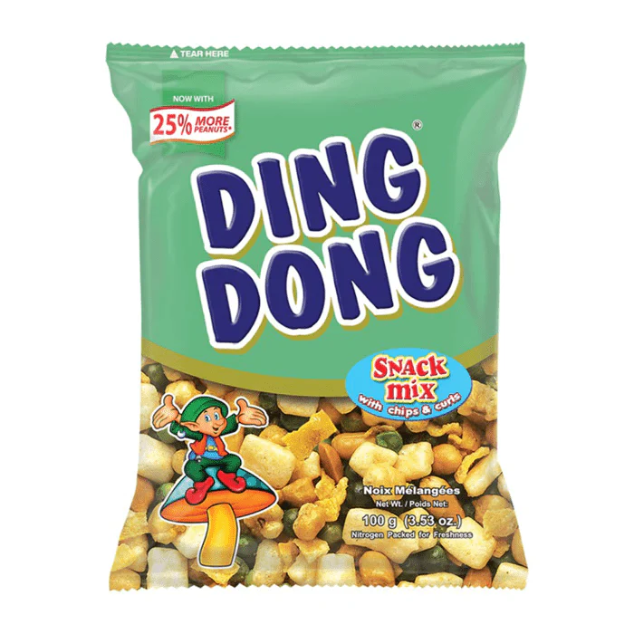 DING DONG Mixed Nuts Snack Mix With Chips & Curls 100g