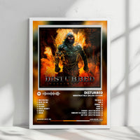 Disturbed "Indestructible  " Album Cover Poster - with Complete Tracklist