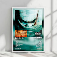 Disturbed "The Sickness  " Album Cover Poster - with Complete Tracklist