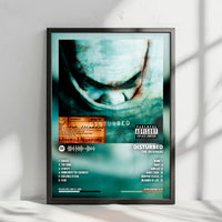 Disturbed "The Sickness  " Album Cover Poster - with Complete Tracklist