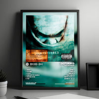 Disturbed "The Sickness  " Album Cover Poster - with Complete Tracklist