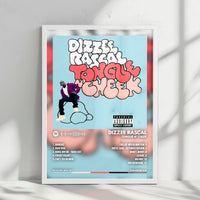 Dizzee Rascal "Tongue N' Cheek" Album Cover Poster - with Complete Tracklist
