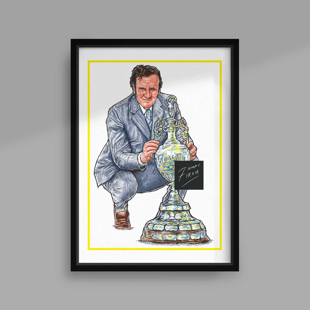 Don Revie Leeds Champions of England Football Print