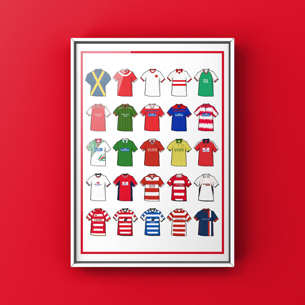 Doncaster Retro Shirts Football Print