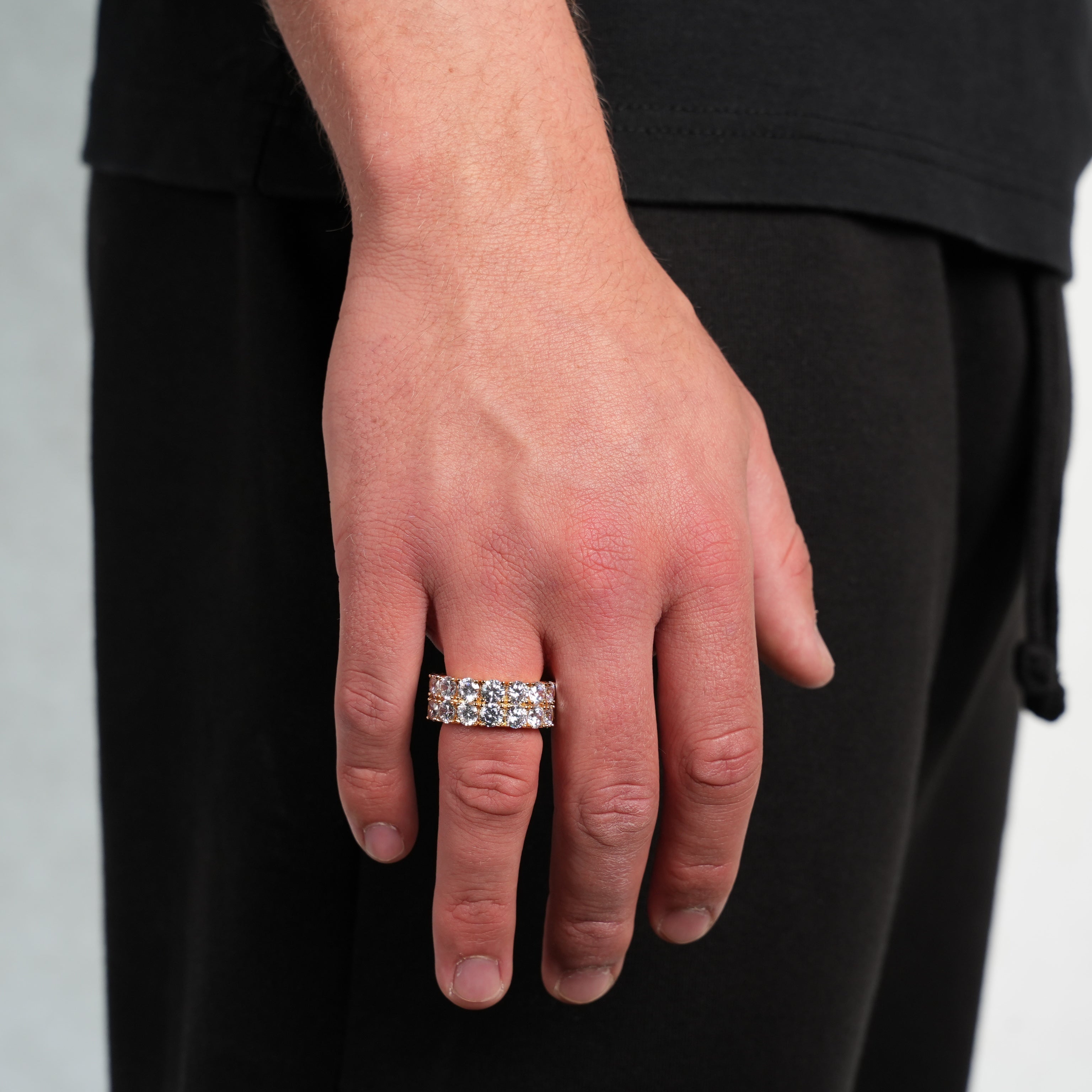 Double Row Diamond Ring (Gold)