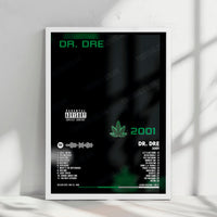 Dr. Dre "2001" Album Cover Poster - with Complete Tracklist