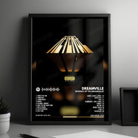 Dreamville "Revenge of the Dreamers III" Album Cover Poster - with Complete Tracklist