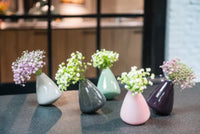 TUMBLING VASE - H12 D10 cm - PLUM