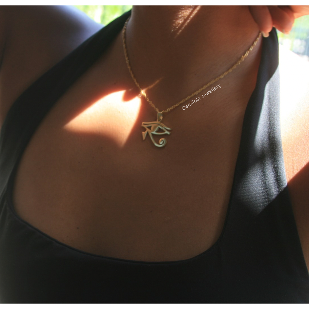 Eye Of Horus Necklace - Gold/Steel