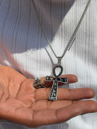Ancient Ankh Noir Necklace