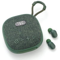 T&G TG-813 2 in 1 TWS Bluetooth Speaker Earphone with Charging Box