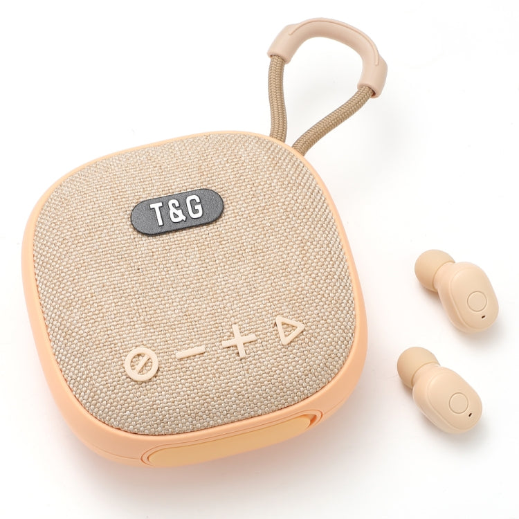 T&G TG-813 2 in 1 TWS Bluetooth Speaker Earphone with Charging Box
