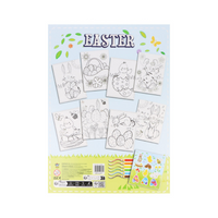 Easter Colouring Set With Pencils & Sticker Sheets