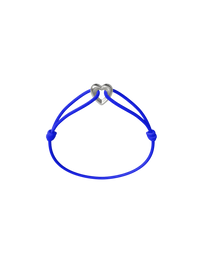 Silver Heart Cord Bracelet