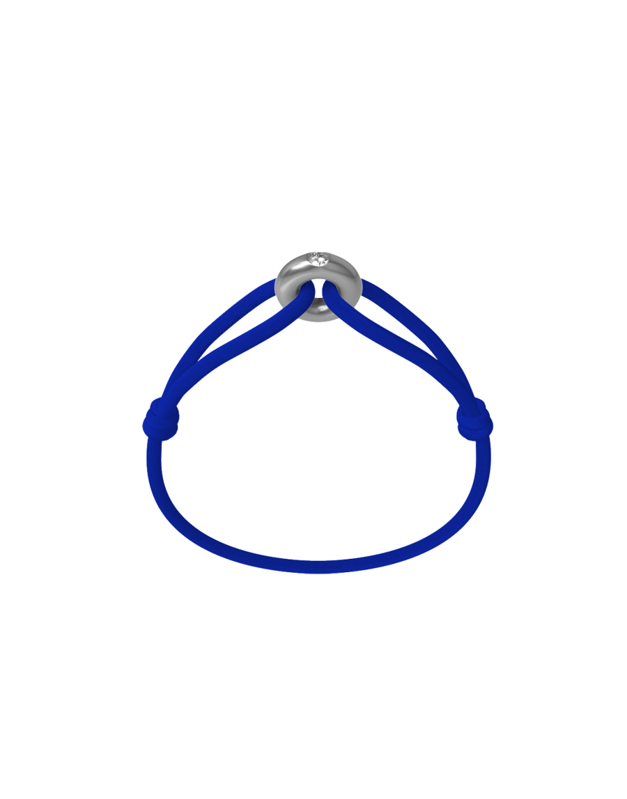 Silver Soho Diamond Cord Bracelet