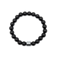 Glass Beaded Bracelet (Black)