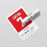 Eric Cantona Legend Stats Print