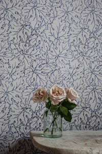 Ethereal Leaves - in Misty - Wallpaper