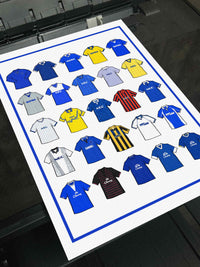 Everton Retro Shirts Football Print