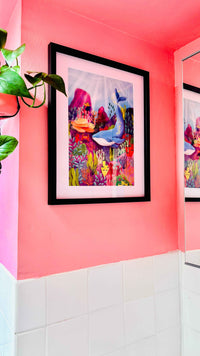 Ocean Art Print- Colourful Home Decor: Multiple Sizes