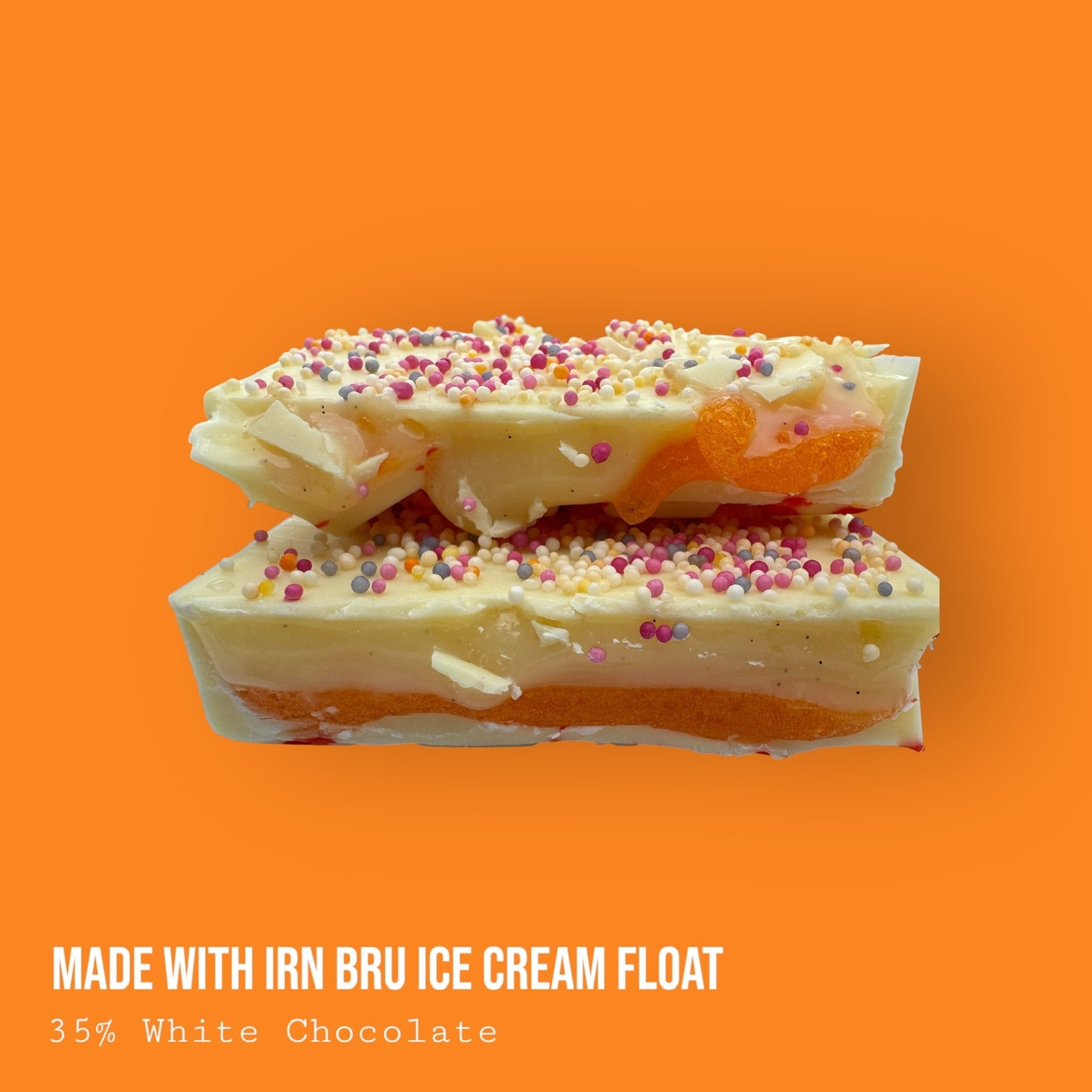 "Made with Irn Bru" Ice Cream Vanilla Float Dessert Bar 235g