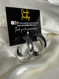 Silver ‘Celine’ Hoops
