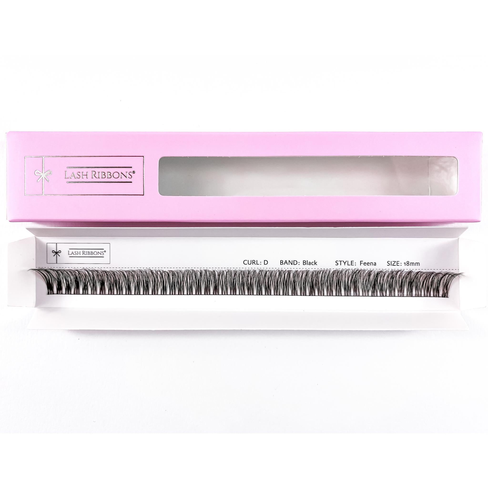 Feena - 3D Black/Brown 'C' Curl Lash Ribbons®