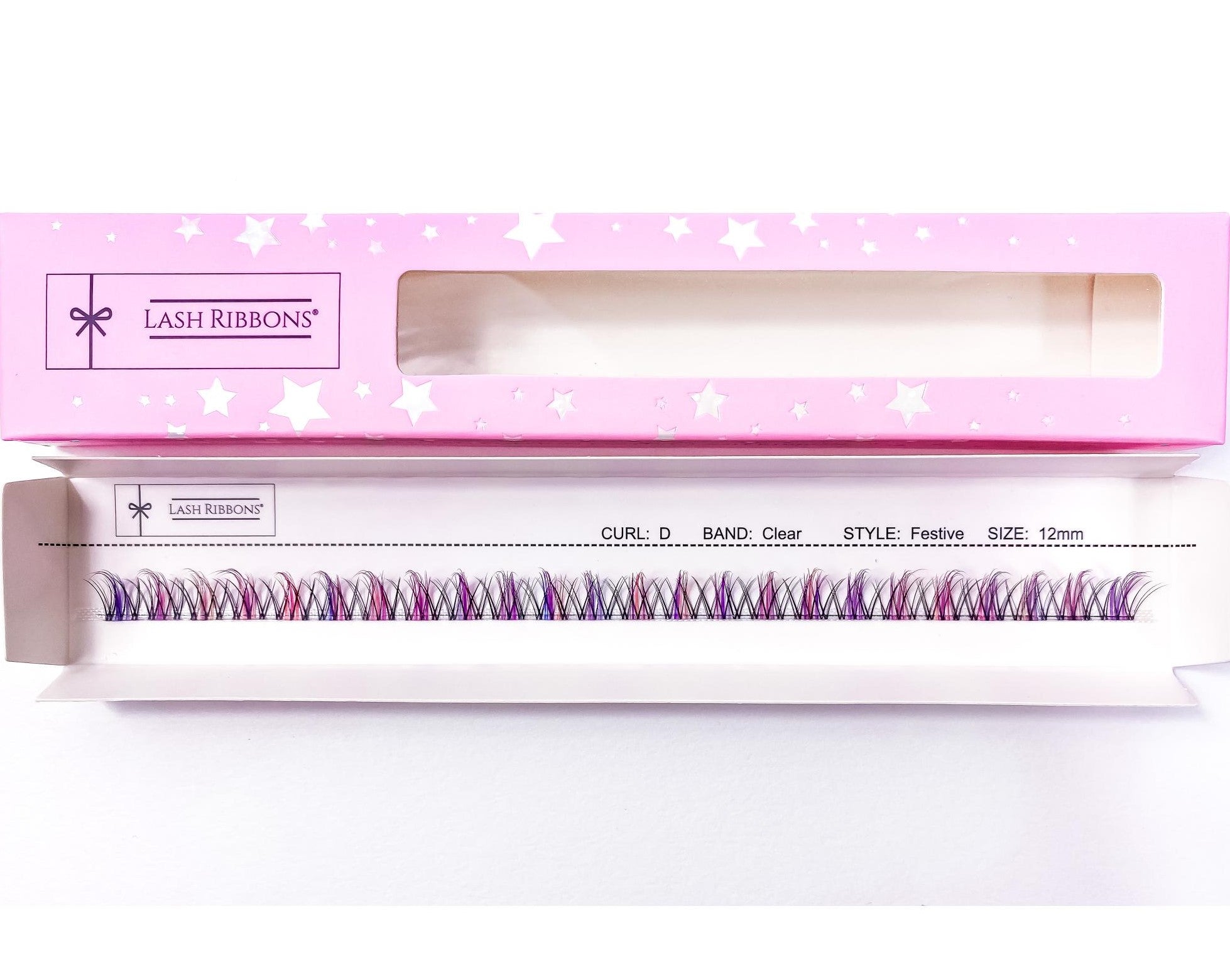 Festive Lash Ribbons® 'D' Curl
