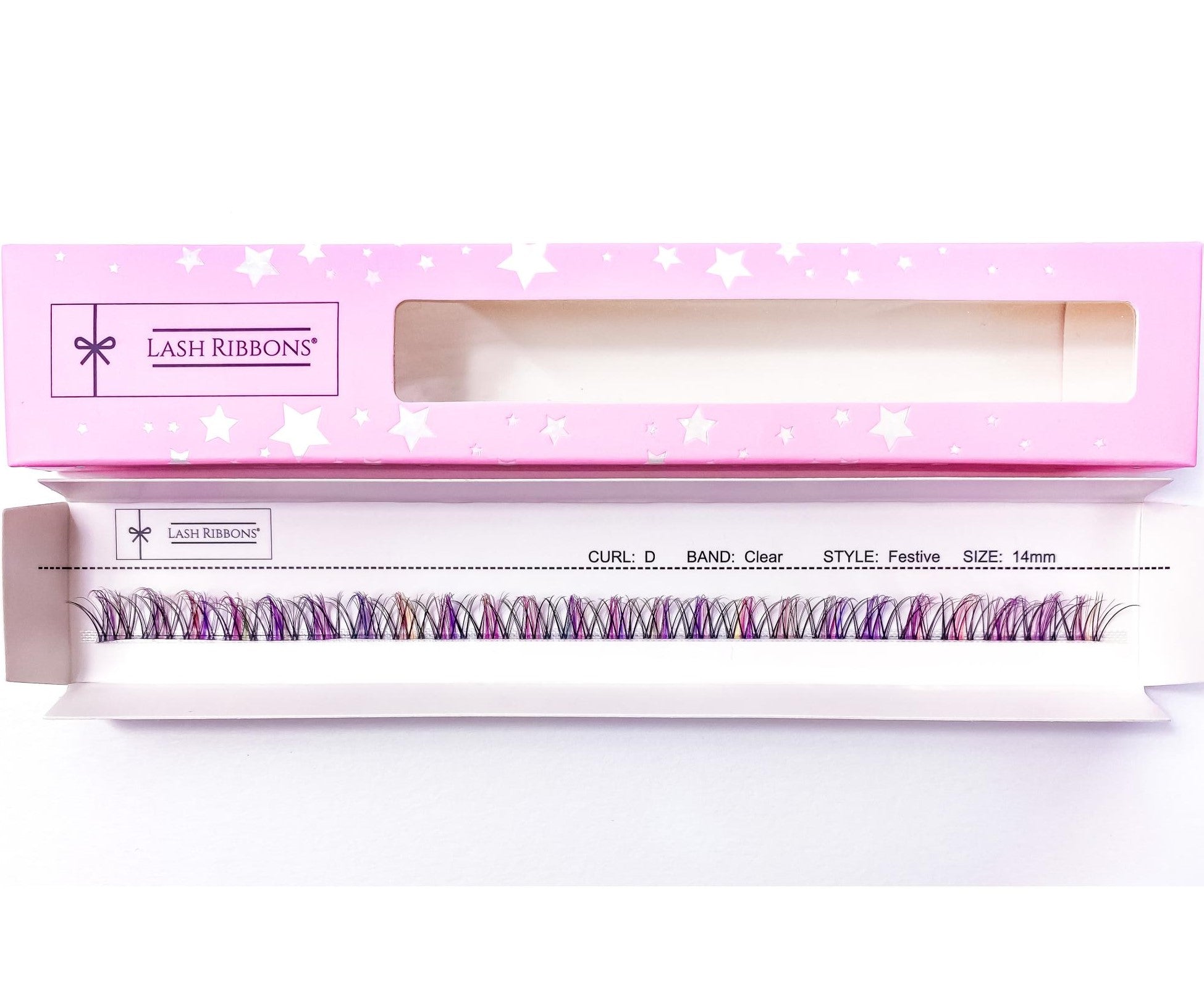 Festive Lash Ribbons® 'D' Curl