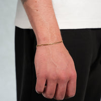 Figaro Bracelet (Gold) 3mm