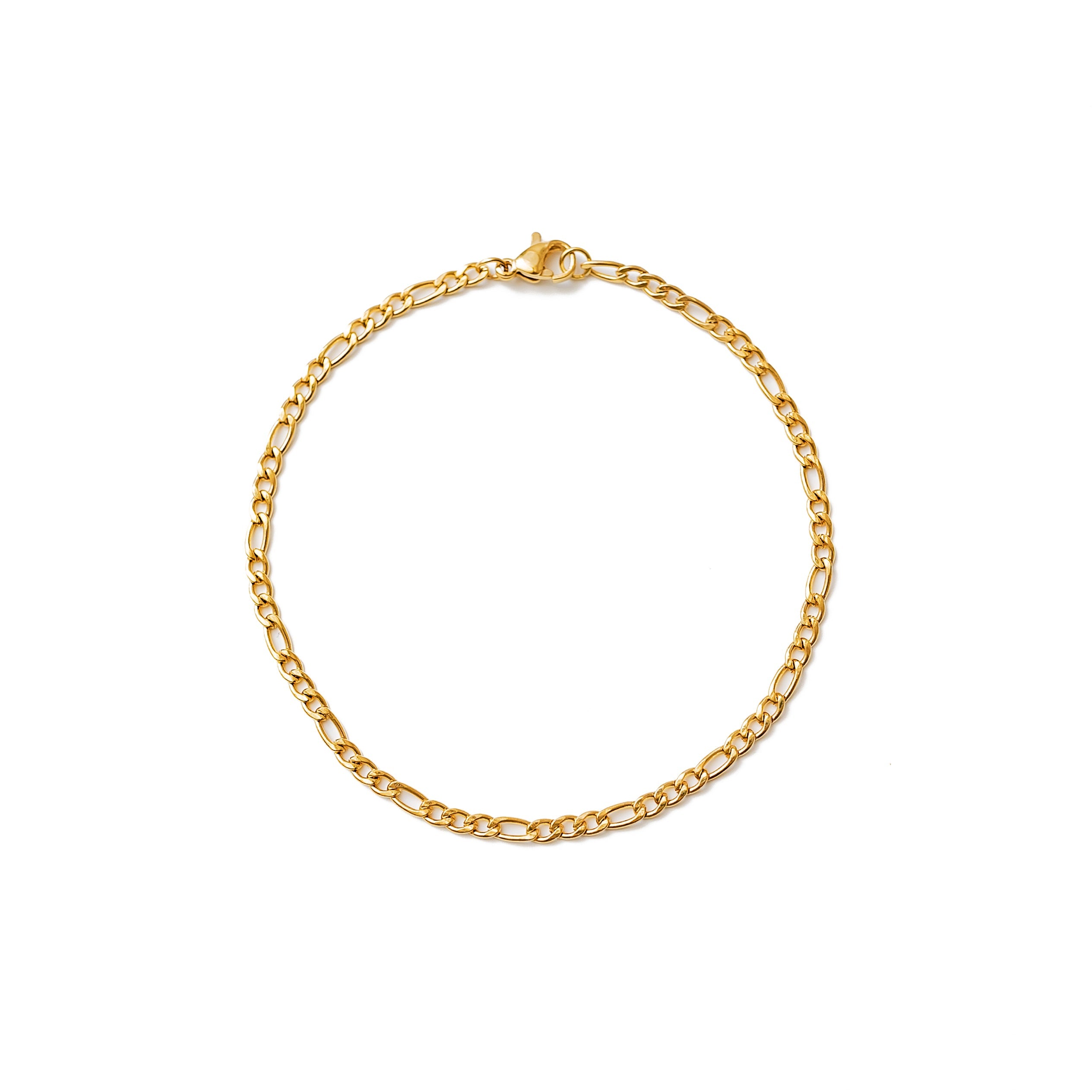 Figaro Bracelet (Gold) 3mm