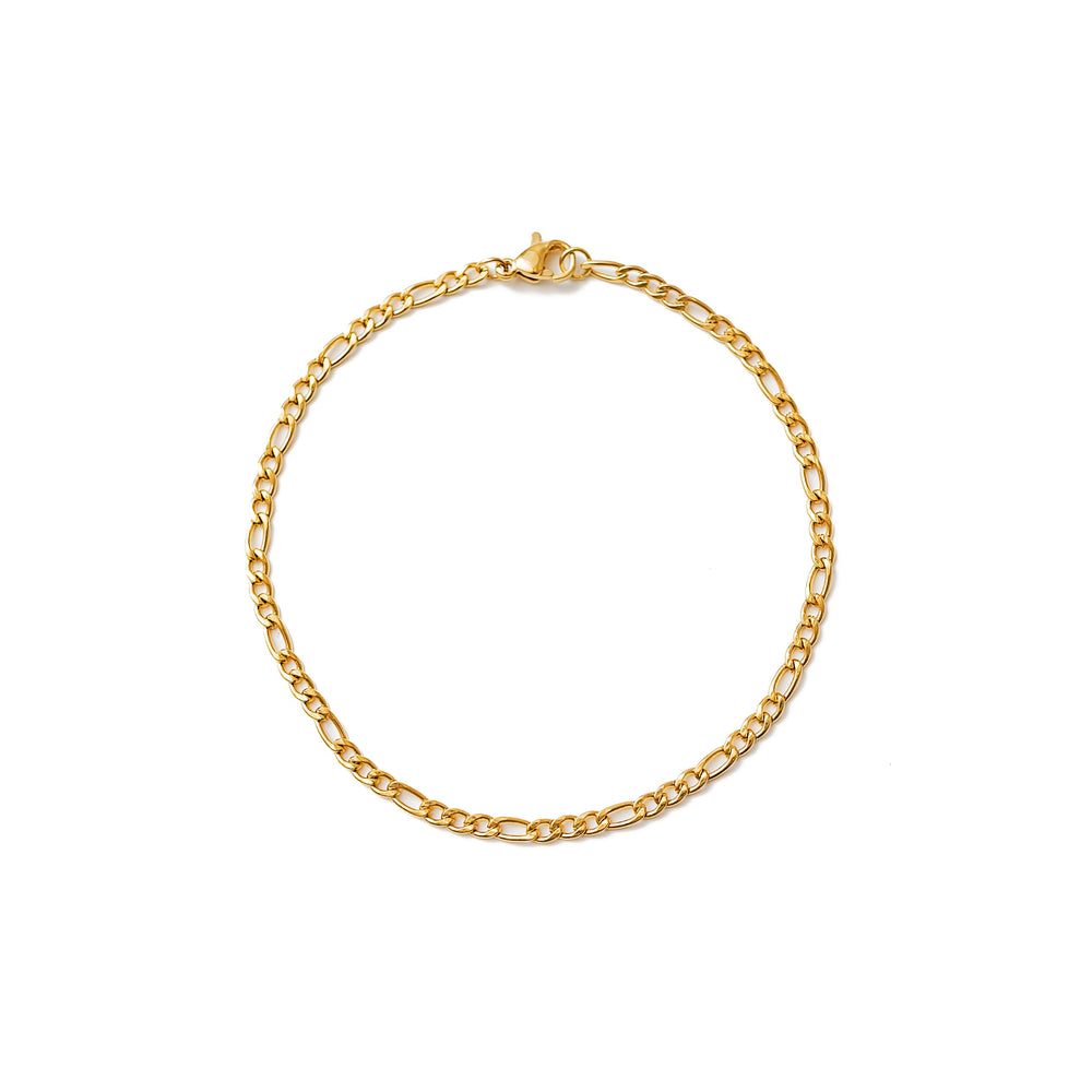 Figaro Bracelet (Gold) 3mm
