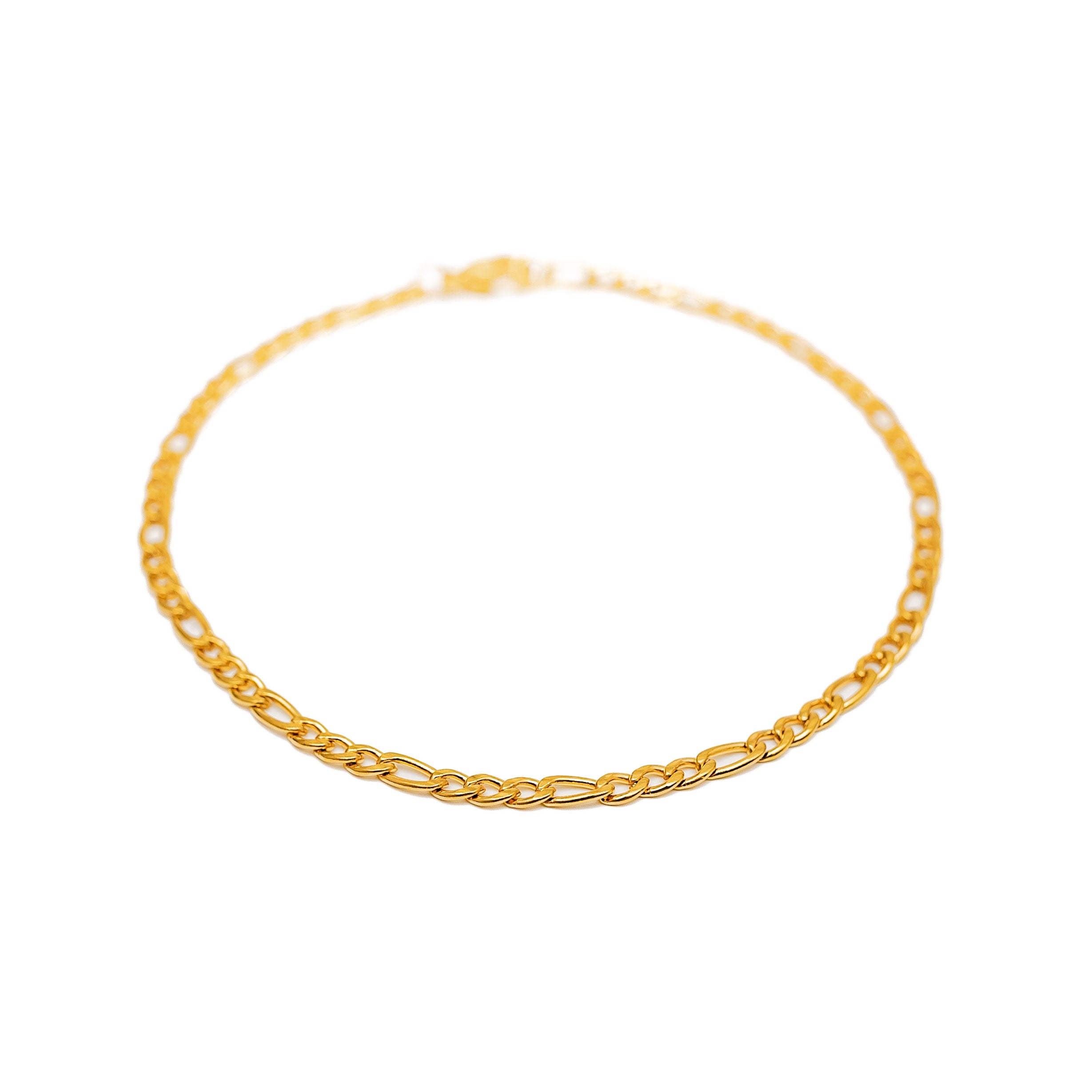 Figaro Bracelet (Gold) 3mm