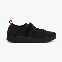 FitFlop RALLY e01 MULTI-KNIT Womens Trainers All Black