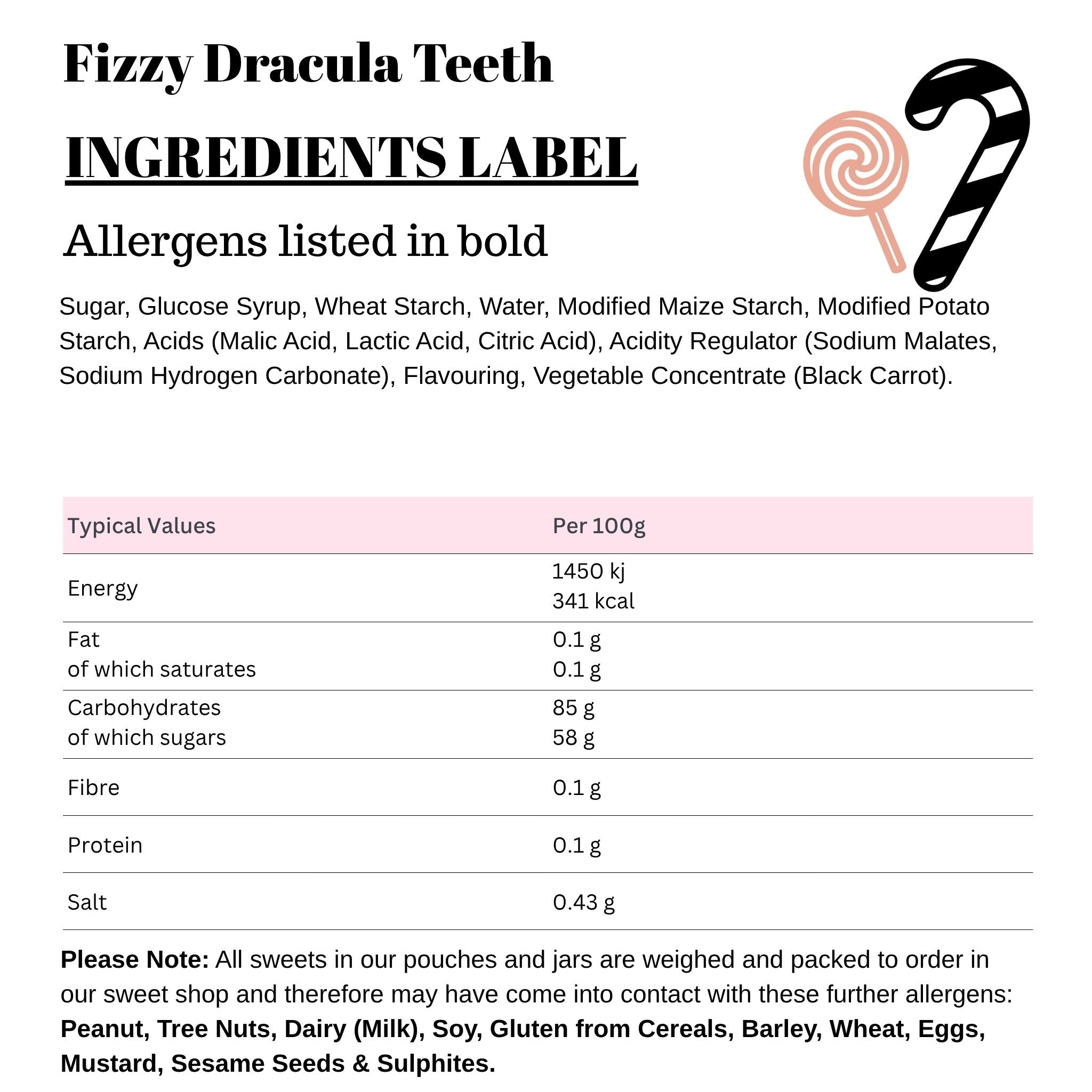 Fizzy Dracula Teeth