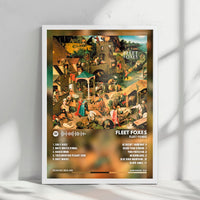 Fleet Foxes "Fleet Foxes" Album Cover Poster - with Complete Tracklist