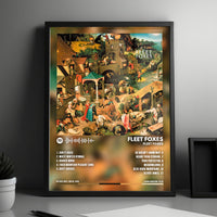 Fleet Foxes "Fleet Foxes" Album Cover Poster - with Complete Tracklist