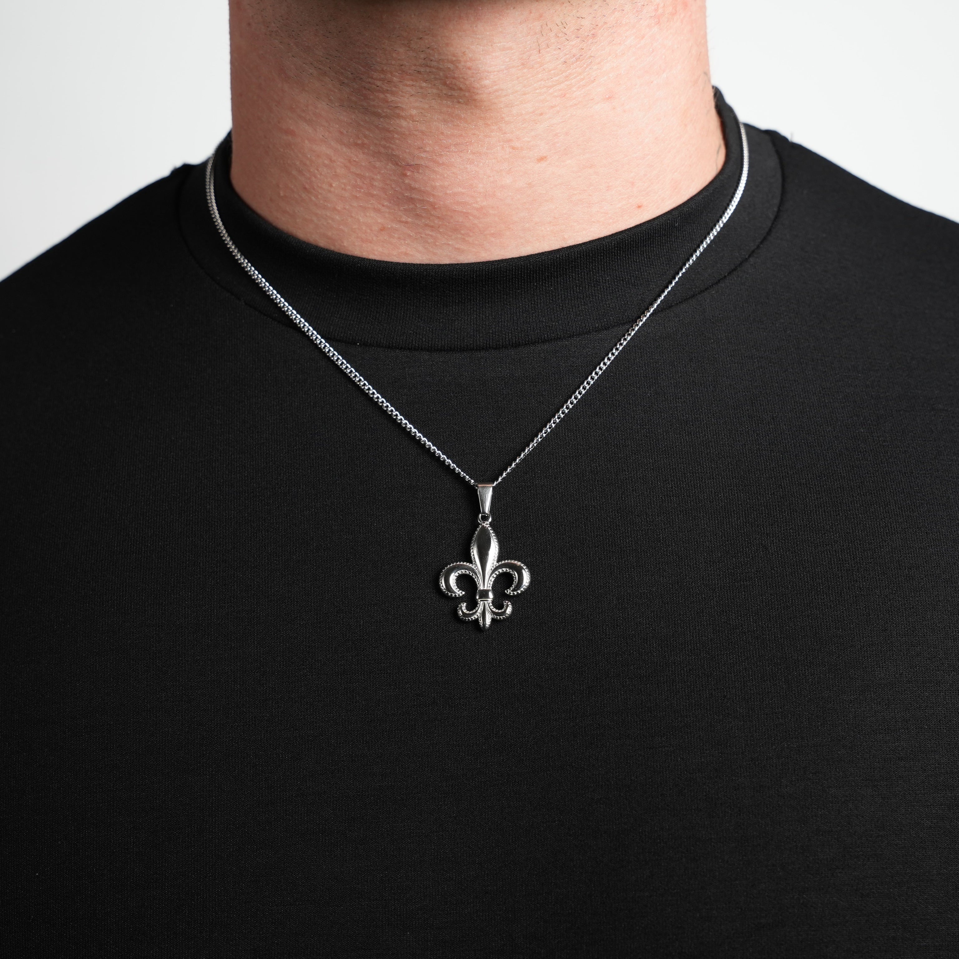 Fleur-De-Lis Pendant (Silver)