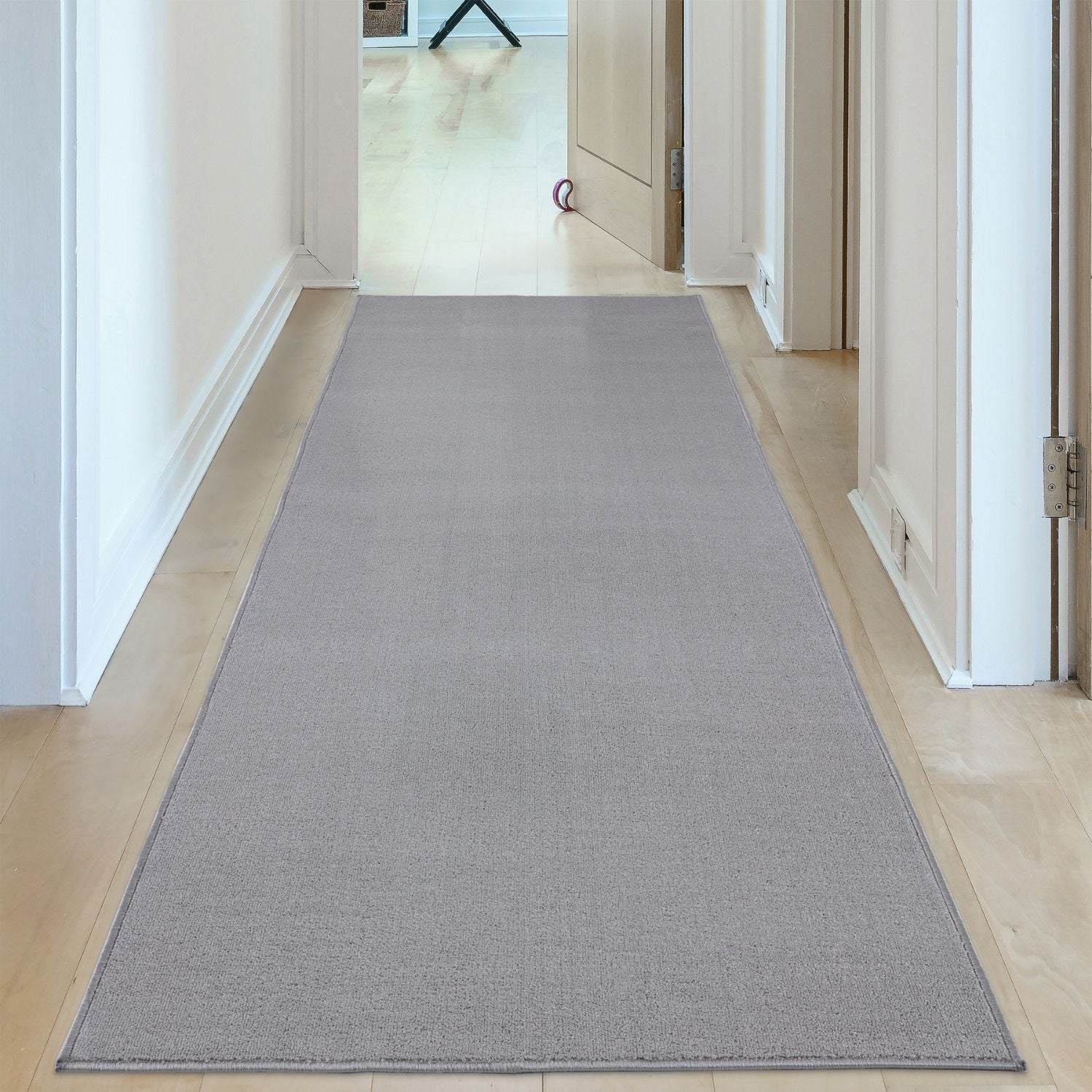 Flex Silver Low Pile Solid Rug