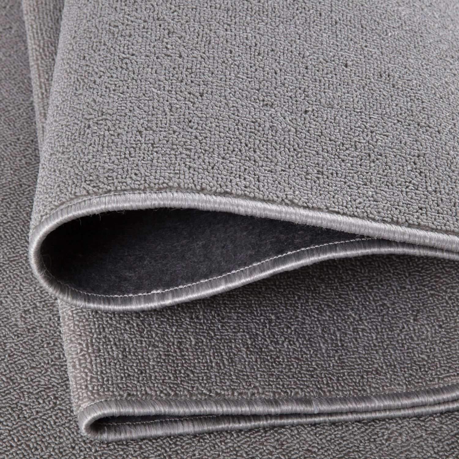 Flex Silver Low Pile Solid Rug