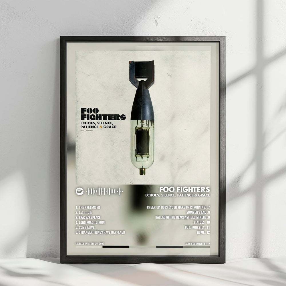 Foo Fighters "Echoes, Silence, Patience & Grace" Album Cover Poster - with Complete Tracklist