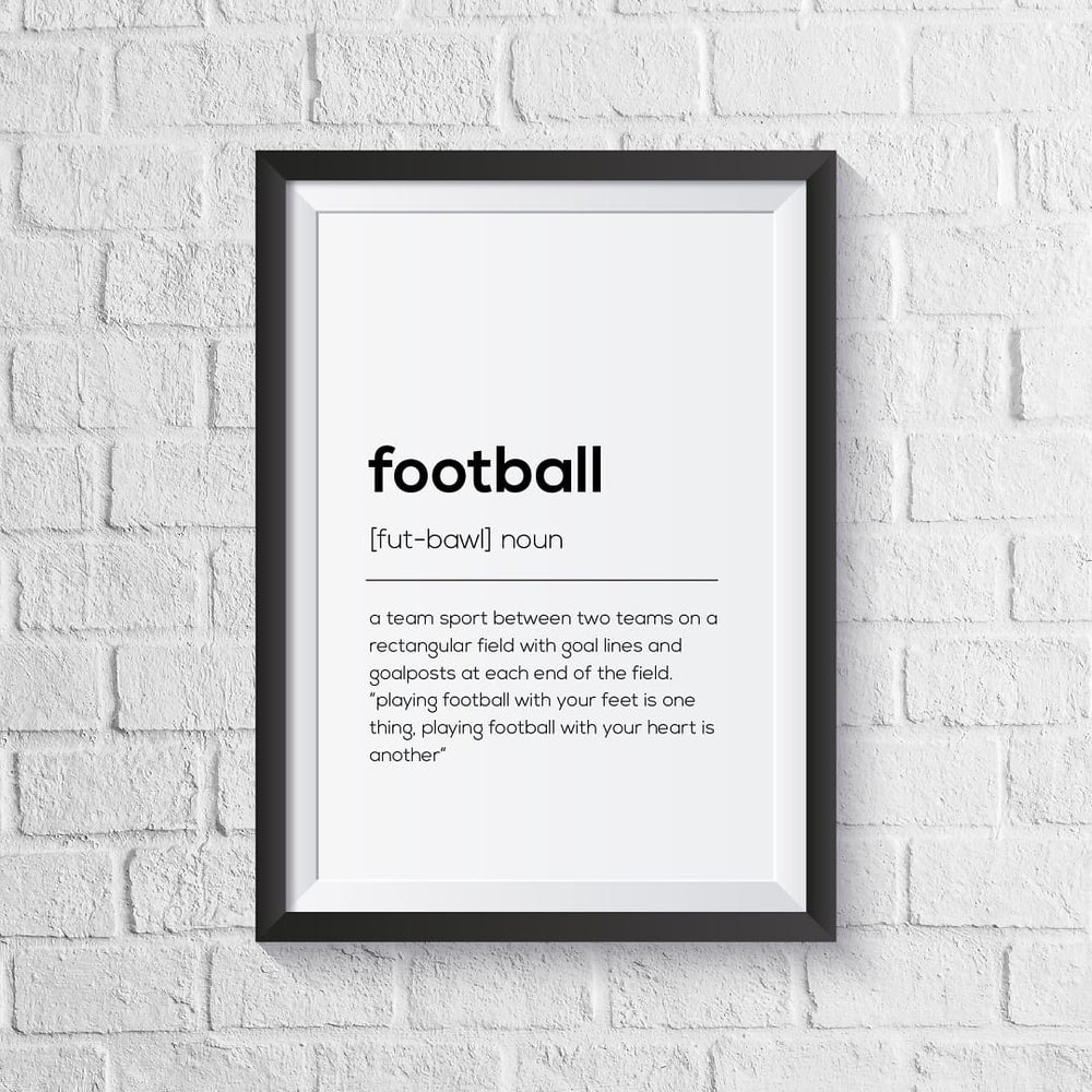 Football Definition Print