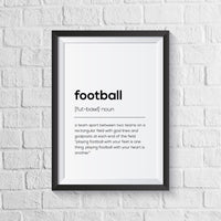 Football Definition Print