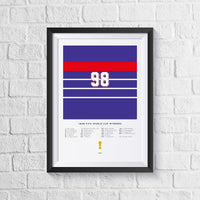 France 1998 World Cup Squad Print
