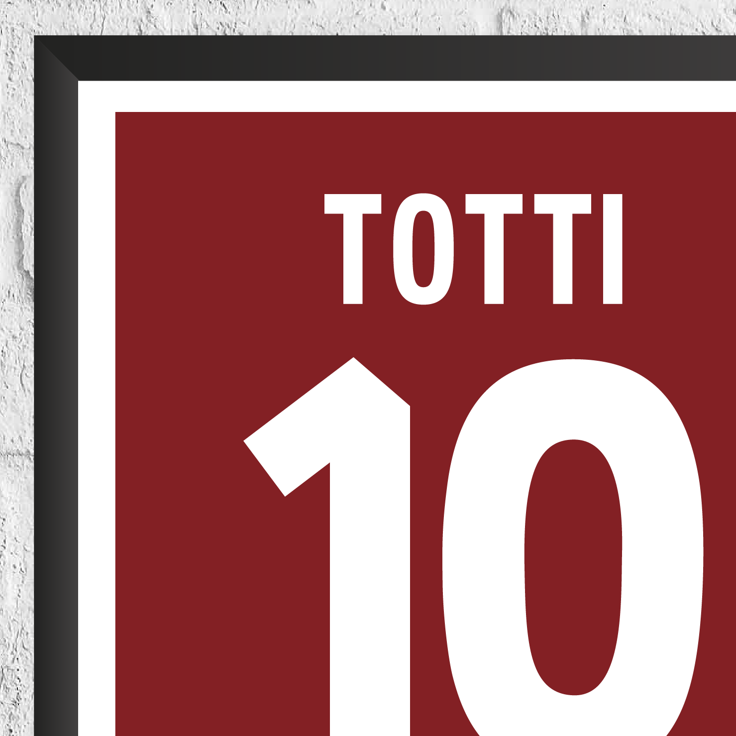 Francesco Totti Legend Stats Print