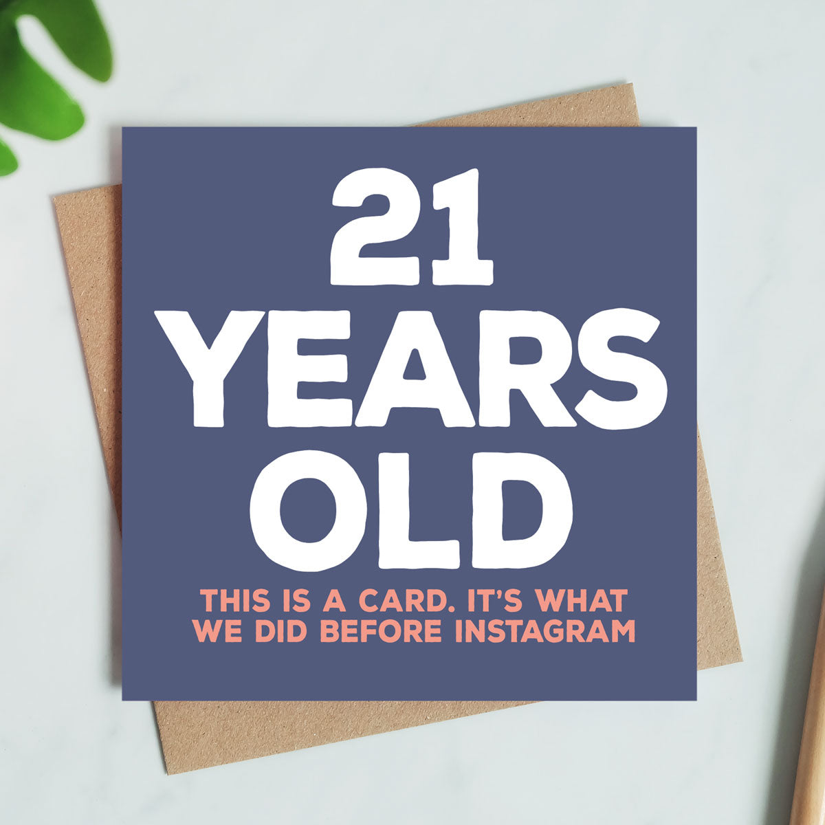 21st Birthday Card with Humour and Style