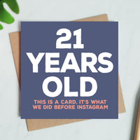 21st Birthday Card with Humour and Style