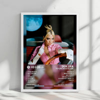 Dua Lipa "Future Nostalgia" Album Cover Poster - with Complete Tracklist